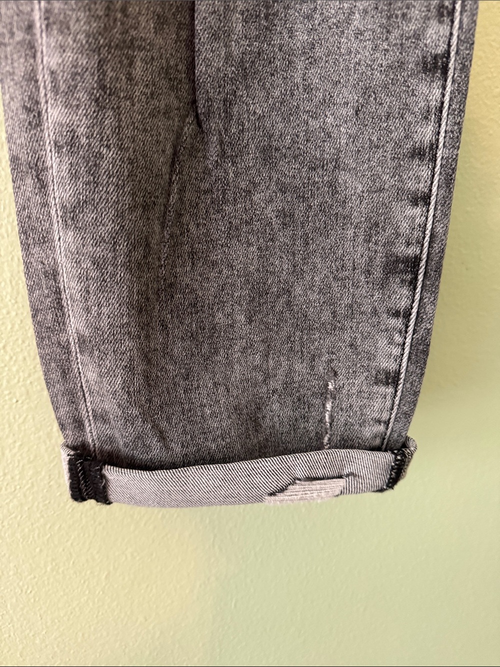 RIsen Distressed High-Waist Grey Women’s Jeans Sz 1xl - Picture 4 of 12